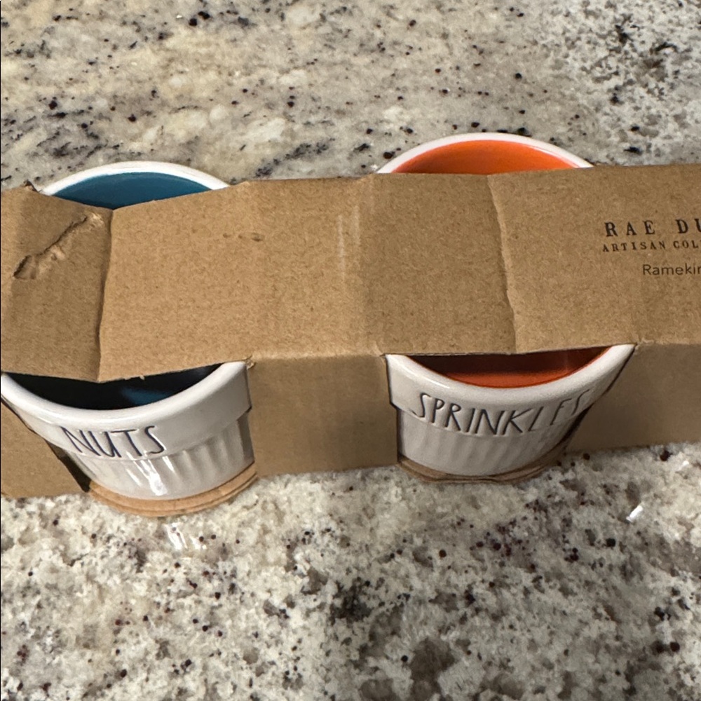 Rae Dunn Multicolor Ceramic Ramekin Set - Picture 3 of 5